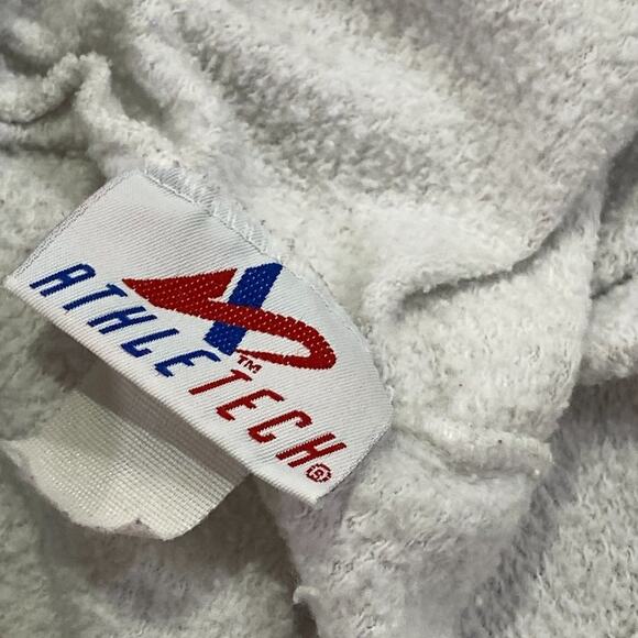 Athletech High Rise Elastic Drawstring Waist Sweat Pants White - Picture 4 of 10